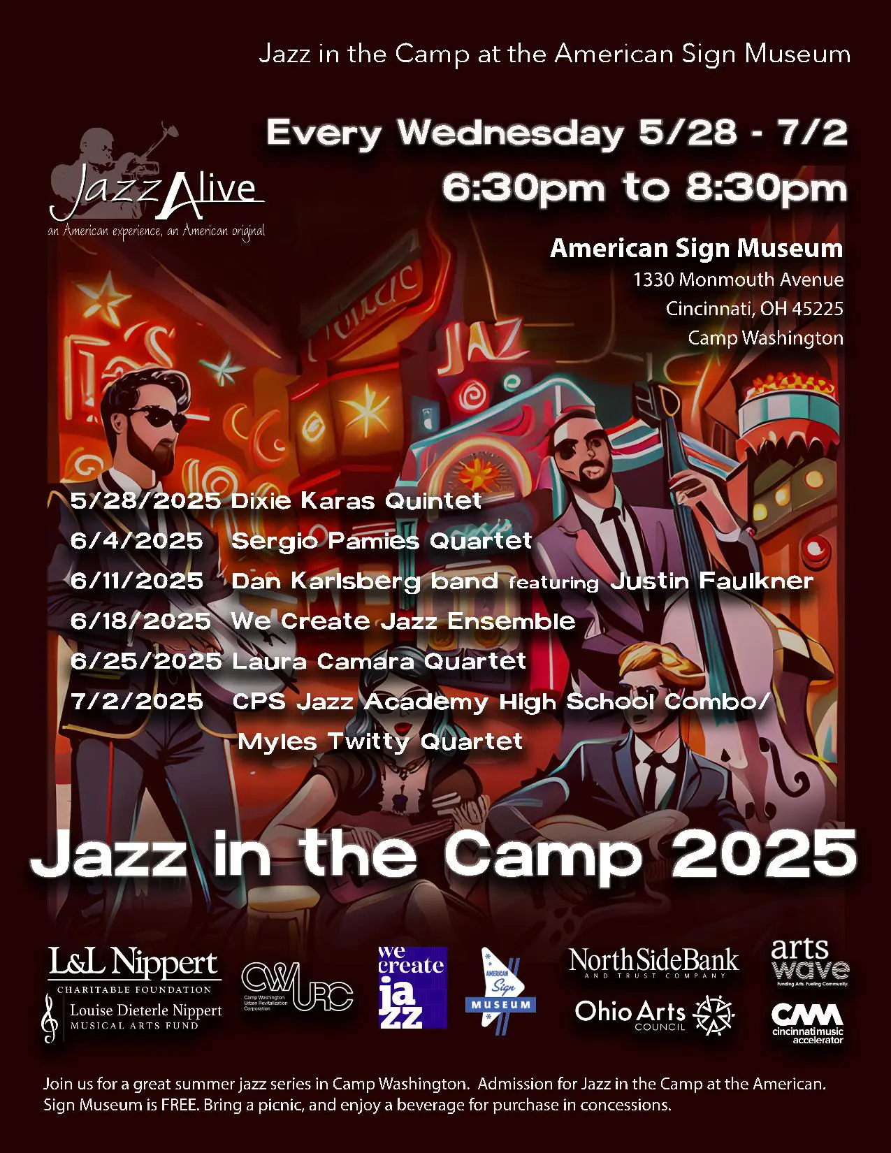 Jazz Alive presents Jazz in the Camp 2025