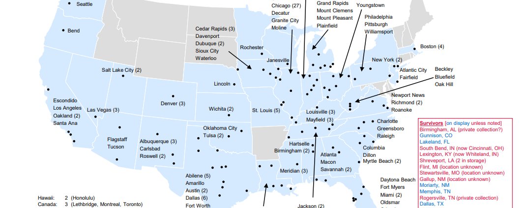 Map of Roto-Sphere Distribution across the US
