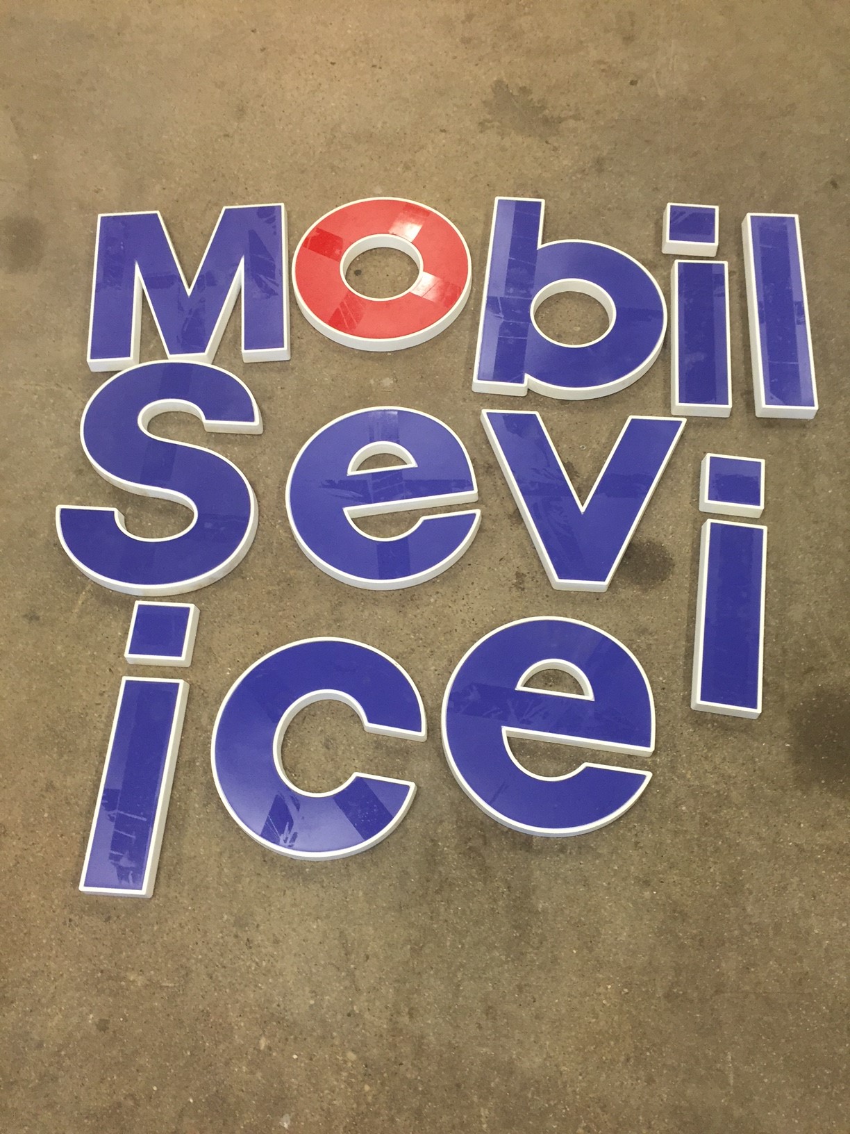 plastic letters