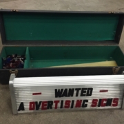 sign with case