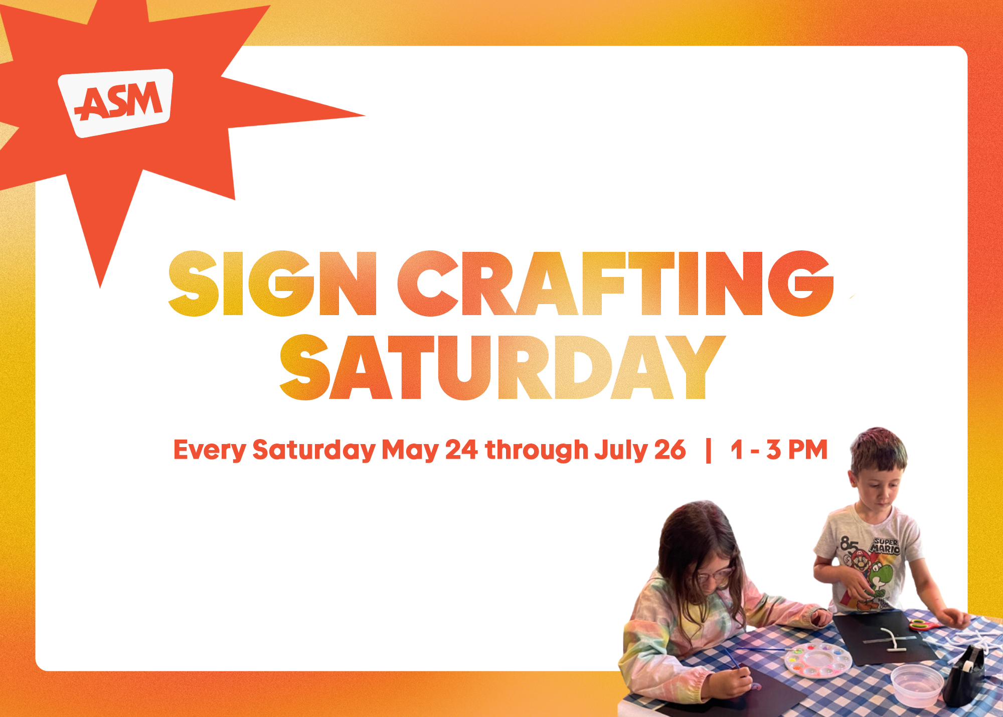 Sign Crafting Saturday