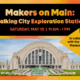 Makers on Main featuring a Walking City Exploration Cart