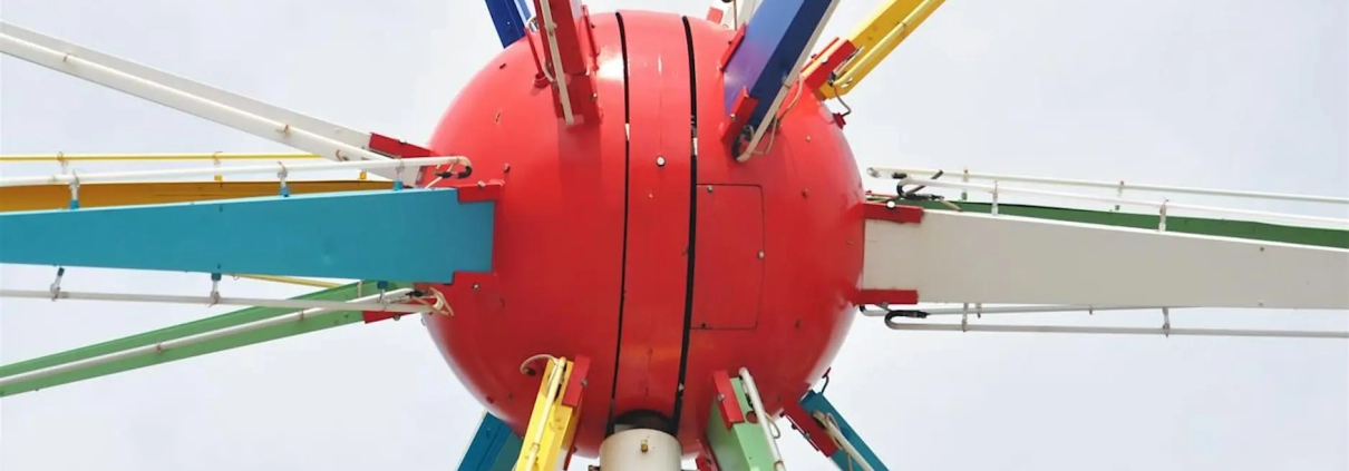 Close up of a roto-sphere